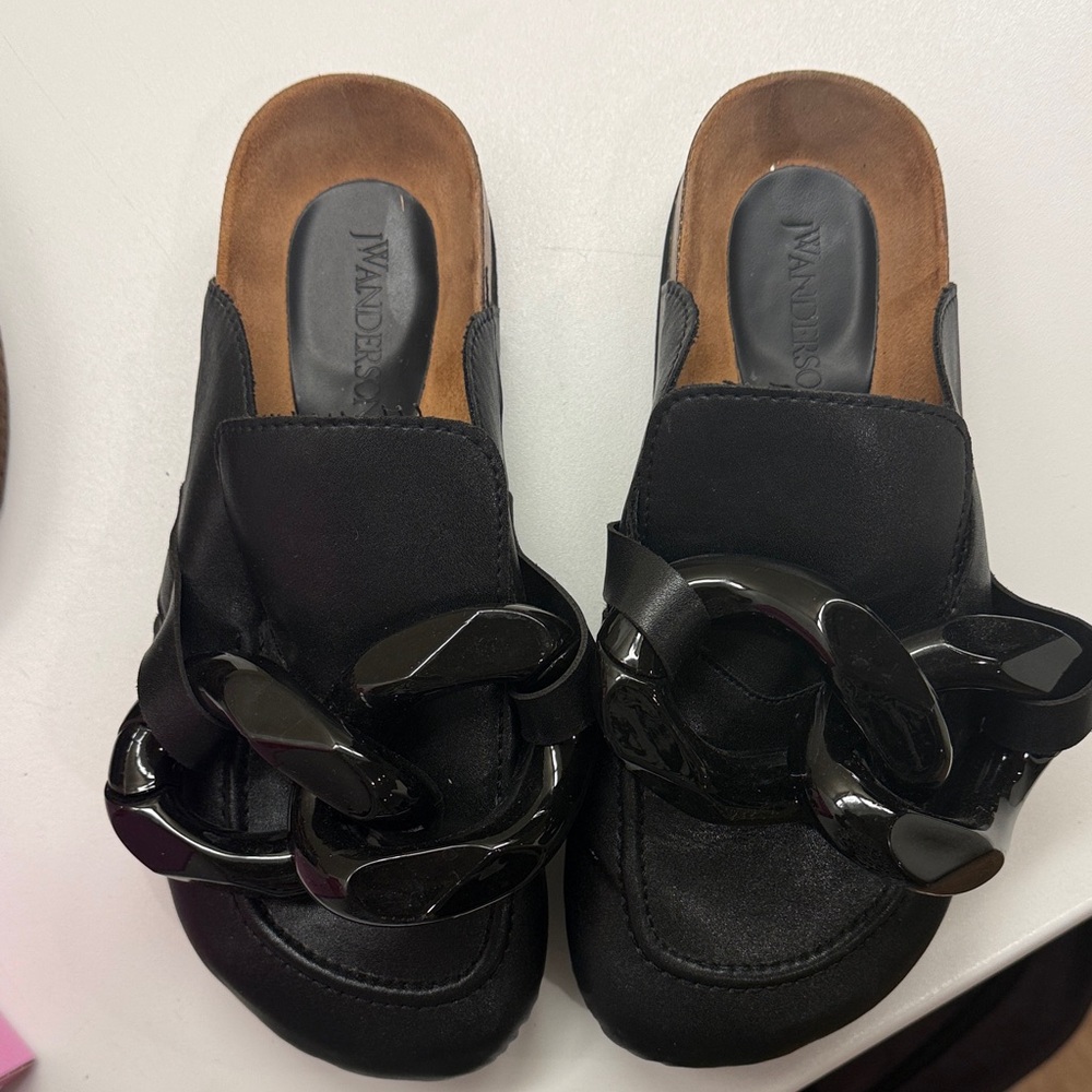 JW Anderson Black Chain Mules